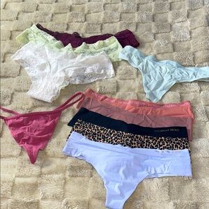 ASSORTMENT OF VS CHEEKY&THONG PANTIES 10 piece SMALL